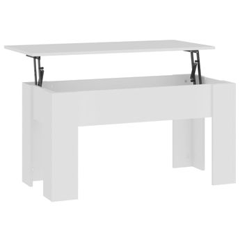 vidaXL Coffee Table White 101x49x52 cm Engineered Wood