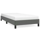 vidaXL Bed Frame without Mattress Dark Gray 39.4"x79.9" Twin XL Fabric