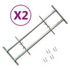 vidaXL Adjustable Security Grilles for Windows 2 pcs 27.6"-41.3"