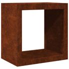 vidaXL Firewood Rack 60x40x60 cm Weathering Steel