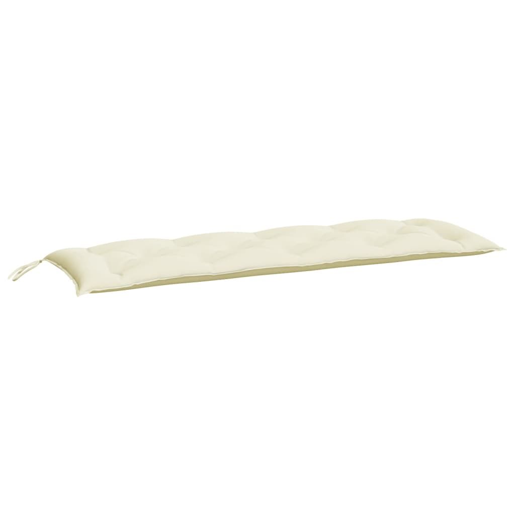 vidaXL Garden Bench Cushion Cream White 59.1"x19.7"x2.8" Oxford Fabric