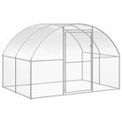 vidaXL Outdoor Chicken Coop 3x2x2 m Galvanised Steel