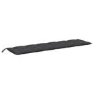 vidaXL Garden Bench Cushion Melange Anthracite 78.7"x19.7"x2.8" Fabric
