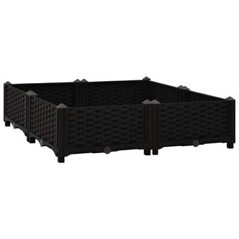 vidaXL Raised Bed 80x80x23 cm Polypropylene