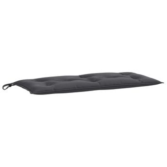 vidaXL Garden Bench Cushion Melange Anthracite 39.4"x19.7"x2.8" Fabric