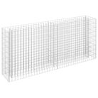 vidaXL Gabion Raised Bed Galvanized Steel 70.9"x11.8"x35.4"