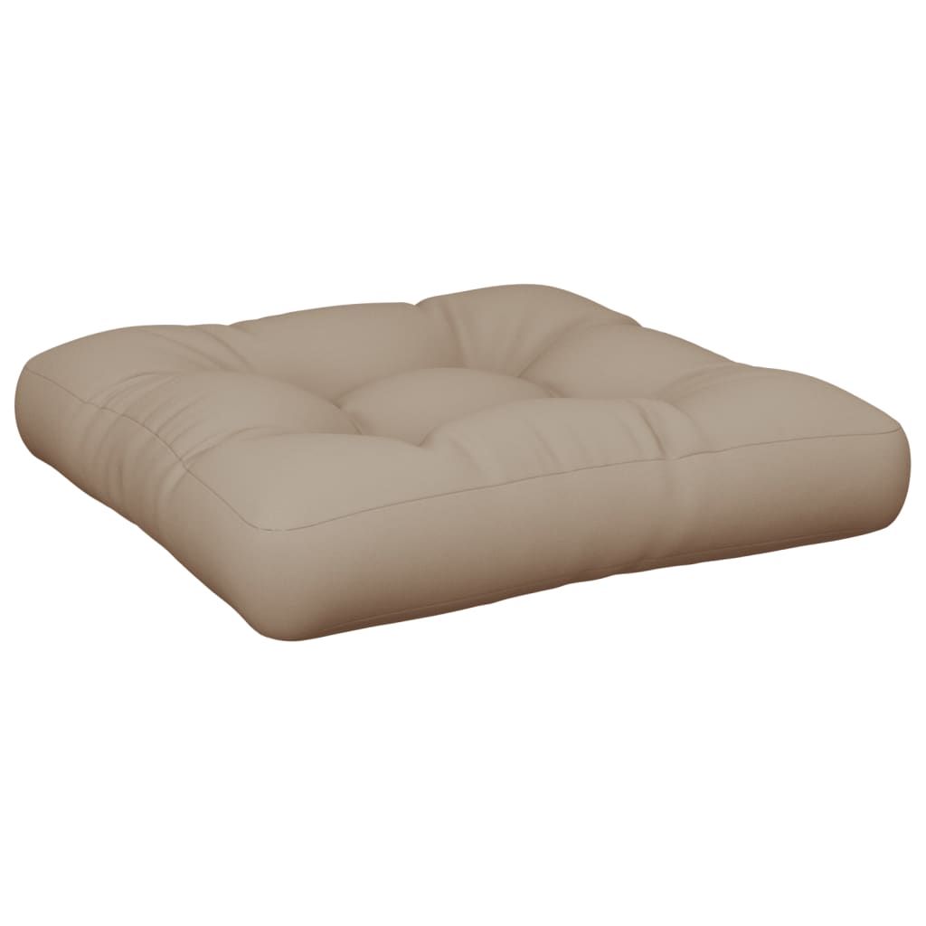 vidaXL Pallet Cushion Taupe 58x58x10 cm Fabric