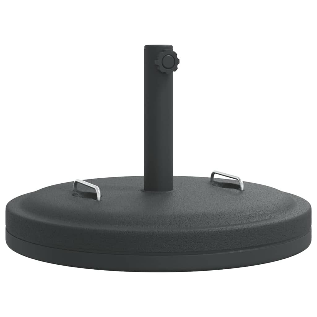 vidaXL Parasol Base with Handles for Ã1.5"/1.9" Poles 55.1 lb Round