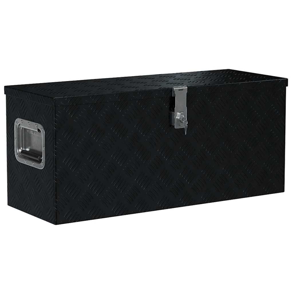 vidaXL Aluminium Box 70x24x42 cm Trapezoid Silver