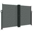 vidaXL Retractable Side Awning Anthracite 55.1"x236.2"