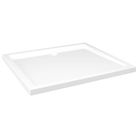 vidaXL Rectangular ABS Shower Base Tray White 31.5"x35.4"