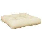 vidaXL Pallet Cushion Cream 58x58x10 cm Fabric