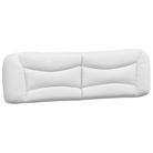 vidaXL Headboard Cushion "Hvar" White 193 cm Faux Leather