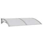 vidaXL Door Canopy Gray 59.1"x39.4" Polycarbonate