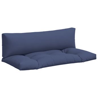 vidaXL Pallet Cushions 2 pcs Navy Blue Oxford Fabric