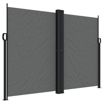 vidaXL Retractable Side Awning Anthracite 70.9"x393.7"