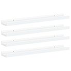vidaXL Wall Shelves 4 pcs White 60x9x3 cm