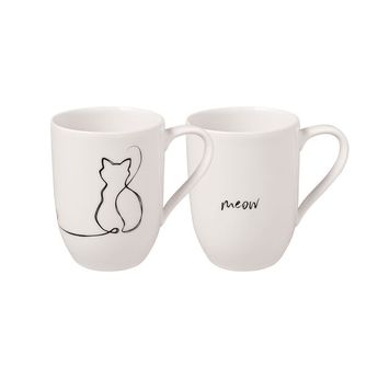 Villeroy & Boch Sada dvou hrnků Statement "Cat", 0,34 l 10-1621-8409