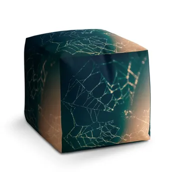 Sablio Taburet Cube Pavučina - 60x60x60 cm