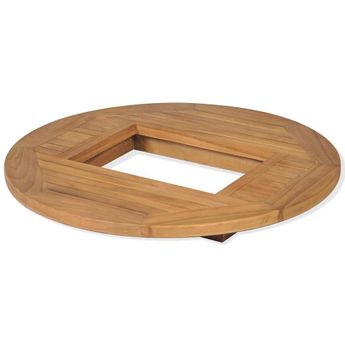 vidaXL Beer Crate Tabletop Teak 70 cm