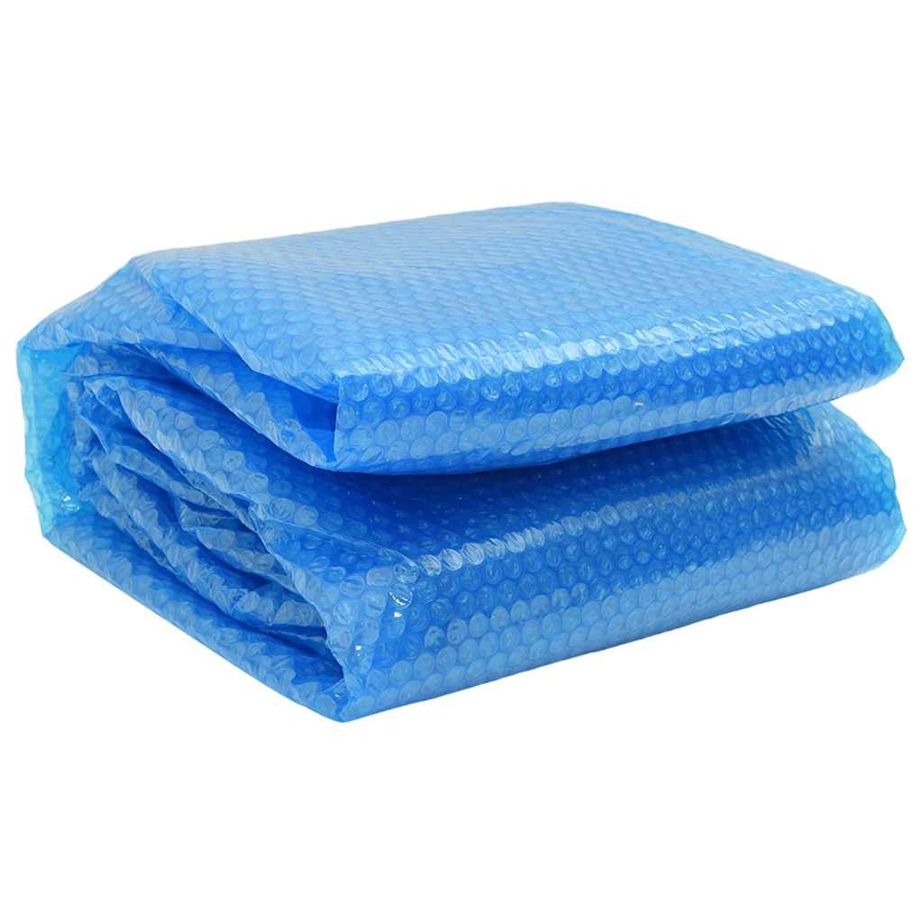 vidaXL Floating Round PE Solar Pool Film 455 cm Blue