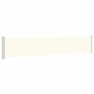 vidaXL Patio Retractable Side Awning 117x600 cm Cream