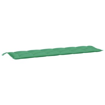 vidaXL Garden Bench Cushion Green 78.7"x19.7"x2.8" Oxford Fabric