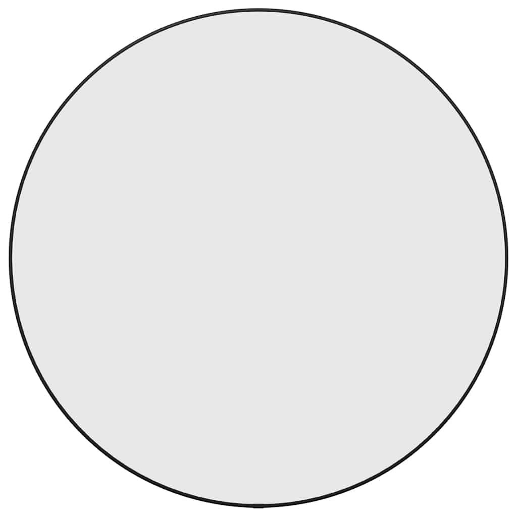 vidaXL Wall Mirror Black Ã 23.6" Round