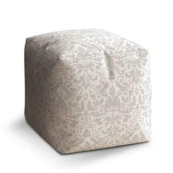 Sablio Taburet Cube Damašková krajka - 60x60x60 cm
