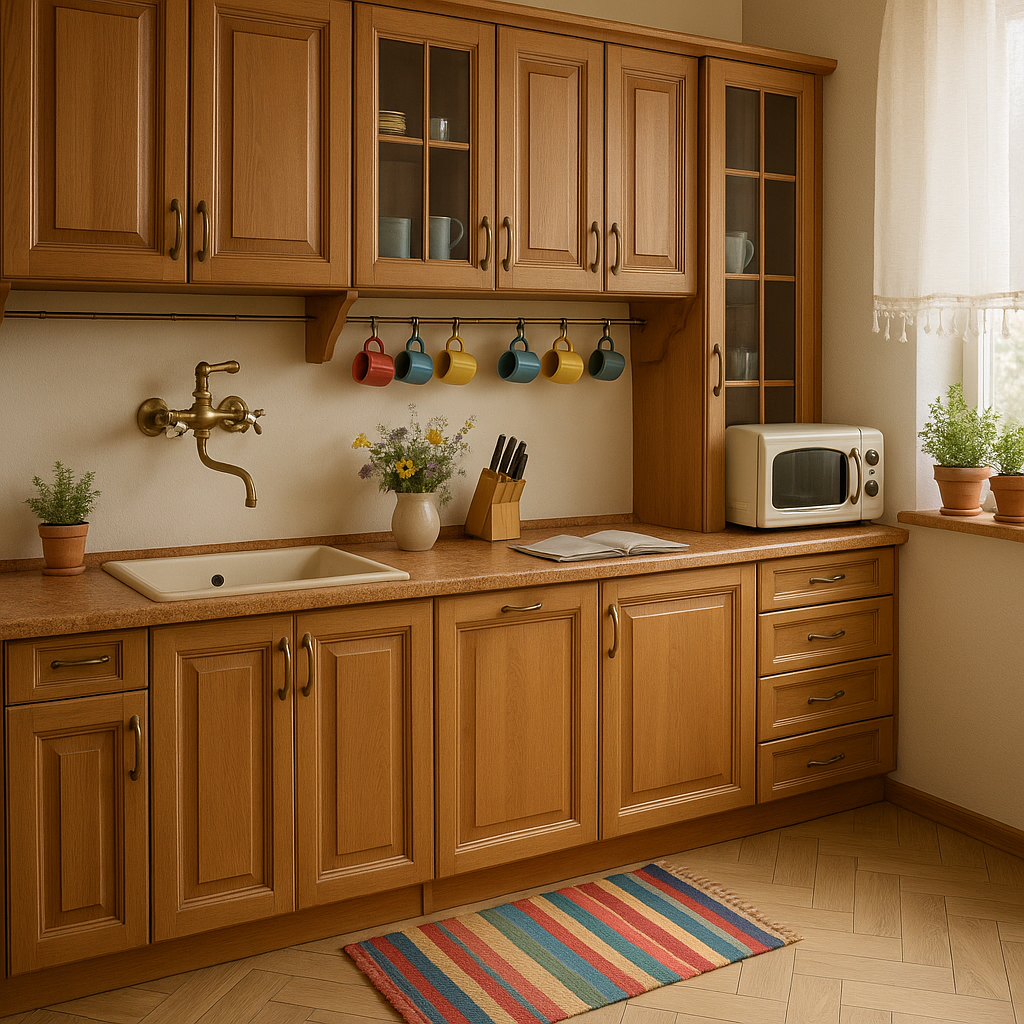 Retro kitchen with a touch of elegance