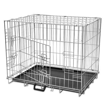 vidaXL Foldable Dog Bench M Metal