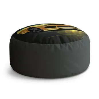 Sablio Taburet Circle Chevrolet Camaro Pruhy: 38x48 cm