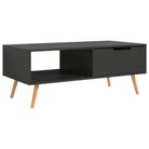 vidaXL Coffee Table Gray 39.4"x19.5"x16.9" Engineered Wood