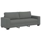 vidaXL 3-Seater SofaÂ Dark Gray 86.6"x30.3"x32.3" Fabric