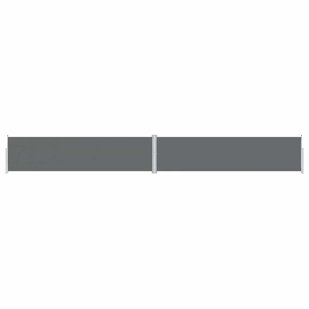 vidaXL Retractable Side Awning Anthracite 160x1200 cm