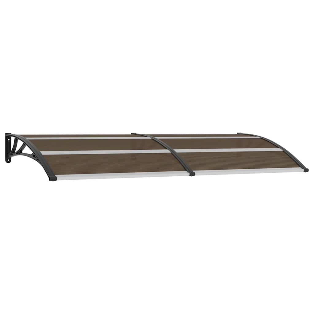 vidaXL Door Canopy Black 94.5"x39.4" PC