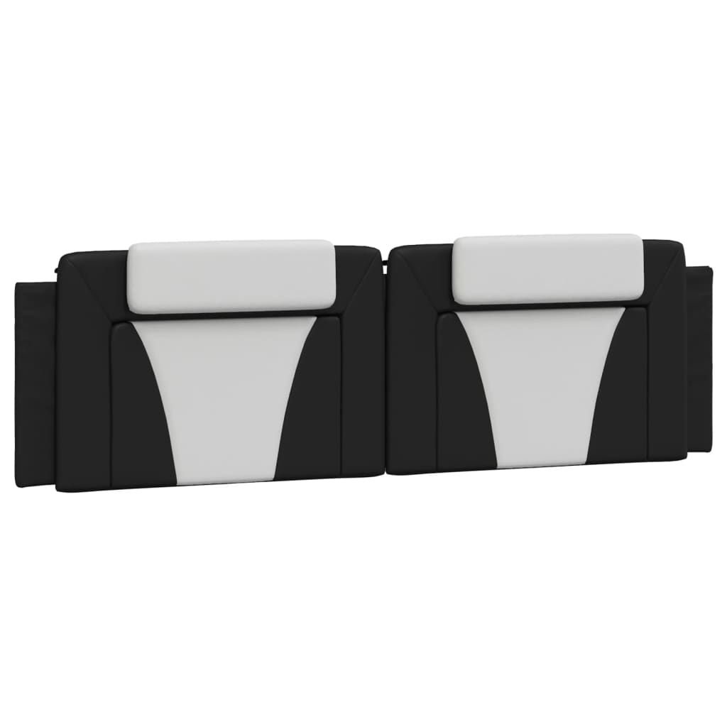 vidaXL Headboard Cushion "Viana" Black and White 72" Faux Leather