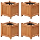 vidaXL Raised Beds 4 pcs 11.8"x11.8"x11.8"