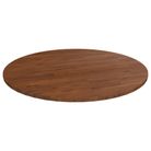 vidaXL Round Table Top Dark Brown Ã31.5"x0.6" Treated Solid Wood Oak