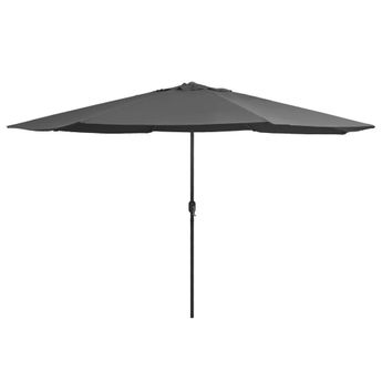vidaXL Garden Parasol with Metal Pole 153.5" Anthracite