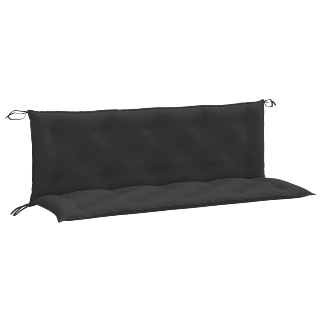 vidaXL Garden Bench Cushions 2 pcs Melange Anthracite 59.1"x19.7"x2.8" Fabric