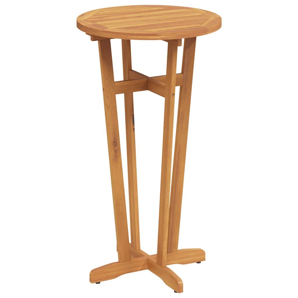 vidaXL Garden Bar Table Ø60x105 cm Solid Wood Acacia