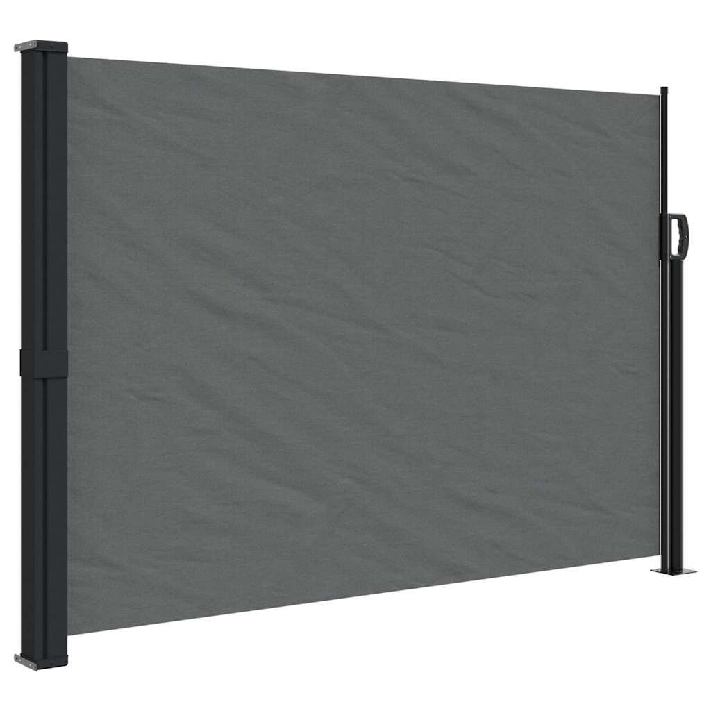 vidaXL Retractable Side Awning Anthracite 55.1x236.2"