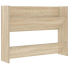vidaXL Wall Shoe Cabinet Sonoma Oak 31.5"x7.1"x23.6" Engineered Wood