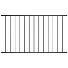vidaXL Fence Panel Woerden Powder-coated Steel 1.7x1.17 m Black
