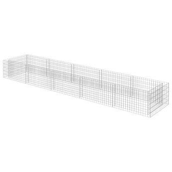 vidaXL Gabion Raised Bed Galvanized Steel 177.2"x35.4"x19.7"