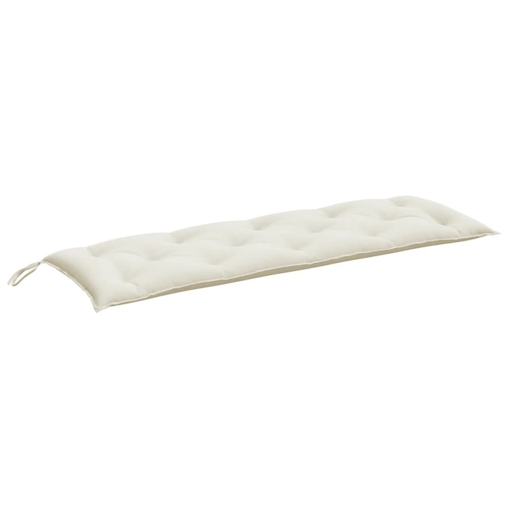 vidaXL Garden Bench Cushion Melange Cream 59.1"x19.7"x2.8" Fabric