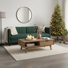 vidaXL Coffee Table Smoked Oak 100x49.5x43 cm Engineered Wood
