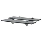 vidaXL Floating Shelves 2 pcs Glass 40x10 cm 8 mm