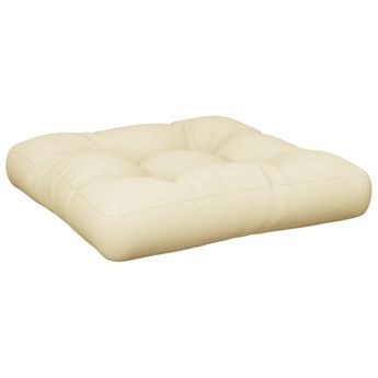 vidaXL Pallet Cushion Sand 58x58x10 cm Fabric
